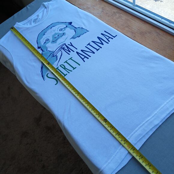 Ann Arbor Sloth Spirit Animal Tee Small preshrunk cotton crew neck short sleeve - Picture 8 of 10